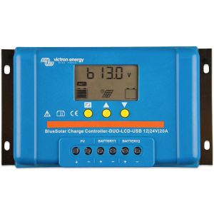 PWM solárny regulátor Victron Energy BlueSolar-LCD&USB 20A DUO