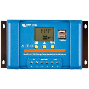 PWM solárny regulátor Victron Energy BlueSolar-LCD&USB 5A